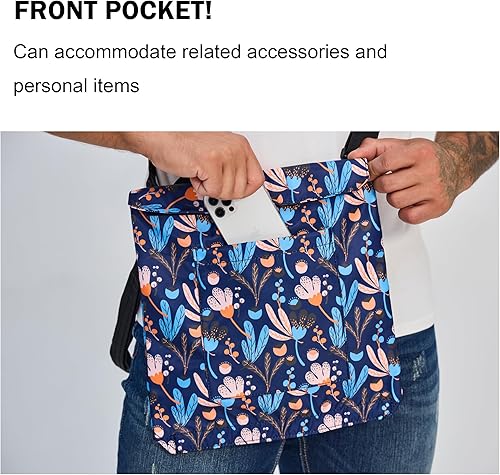 Vista 3 de Soporte para bolsa de drenaje urinario con hebilla de fijación interna correa ajustable para el hombro Jy01,Negro