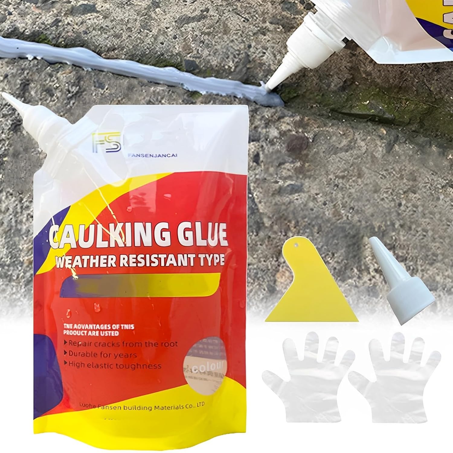 Detroit Rain Slab Concrete Crack Waterproof Repair Sealant, Slab