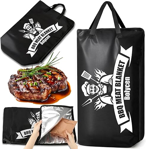 Miniatura 10 de Regalos para el día de San Valentín, manta mejorada de barbacoa para descansar carne, freidora de aire, cocina, campamento, hornear, fiesta,