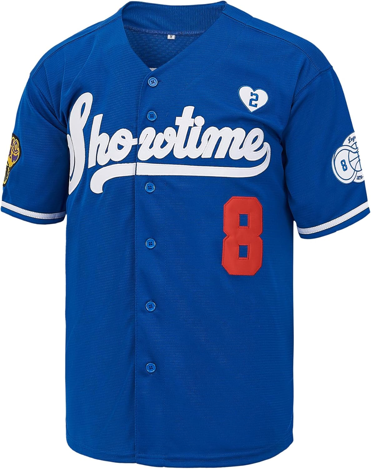 PERC30 Men's Showtime 8-24 Legend 90s Hip Hop Baseball Jersey Stitched for Memorial Day - Image 2