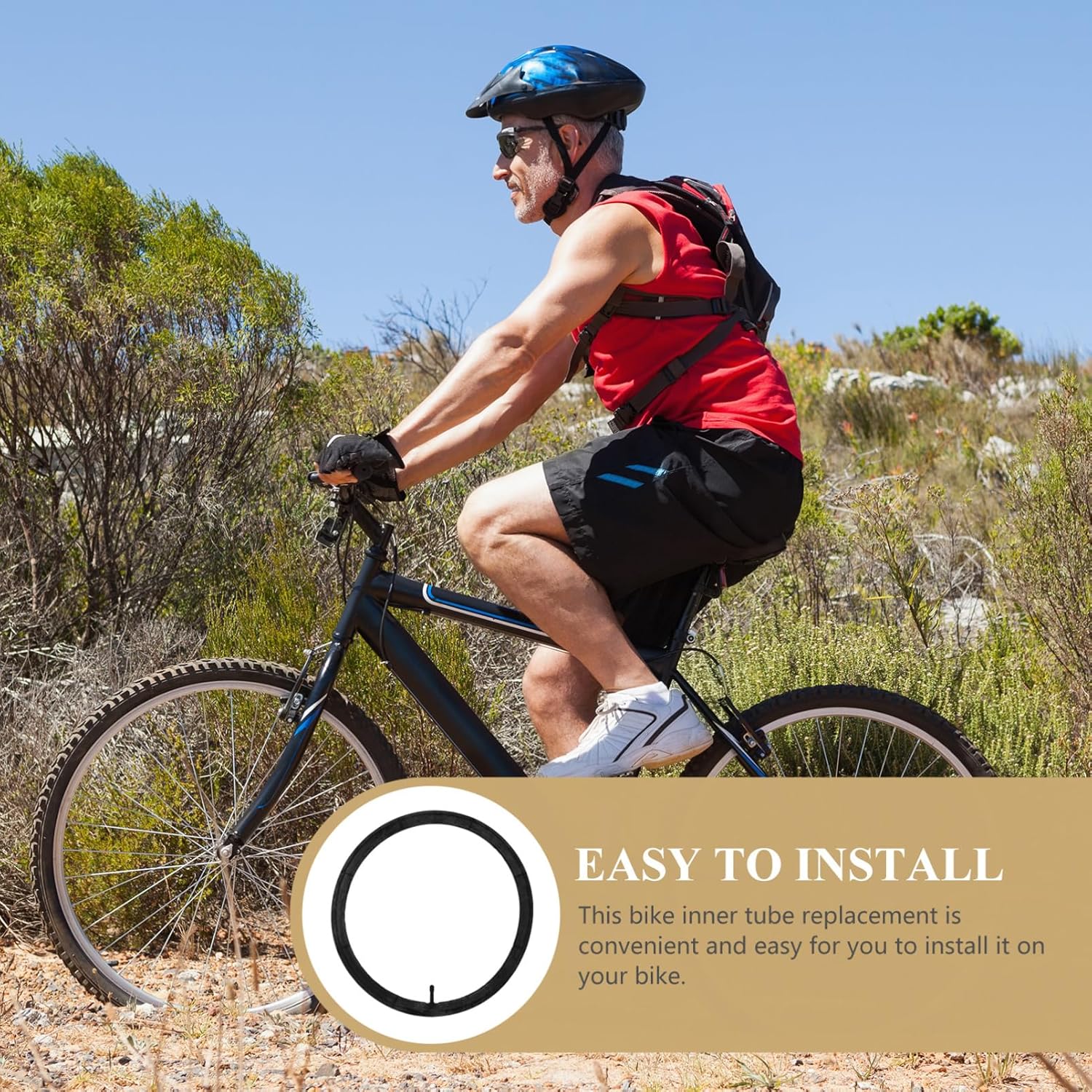 TOYANDONA Mountain Bike Inner Tube Av Valve Tear Resistant Wear Resistant Cycling Tube Professional Replacement