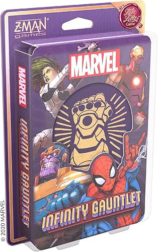 Infinity Gauntlet: A Love Letter Card Game Save The Universe from Thanos! Juego de estrategia para niños y adultos ambientado en el universo Marvel,