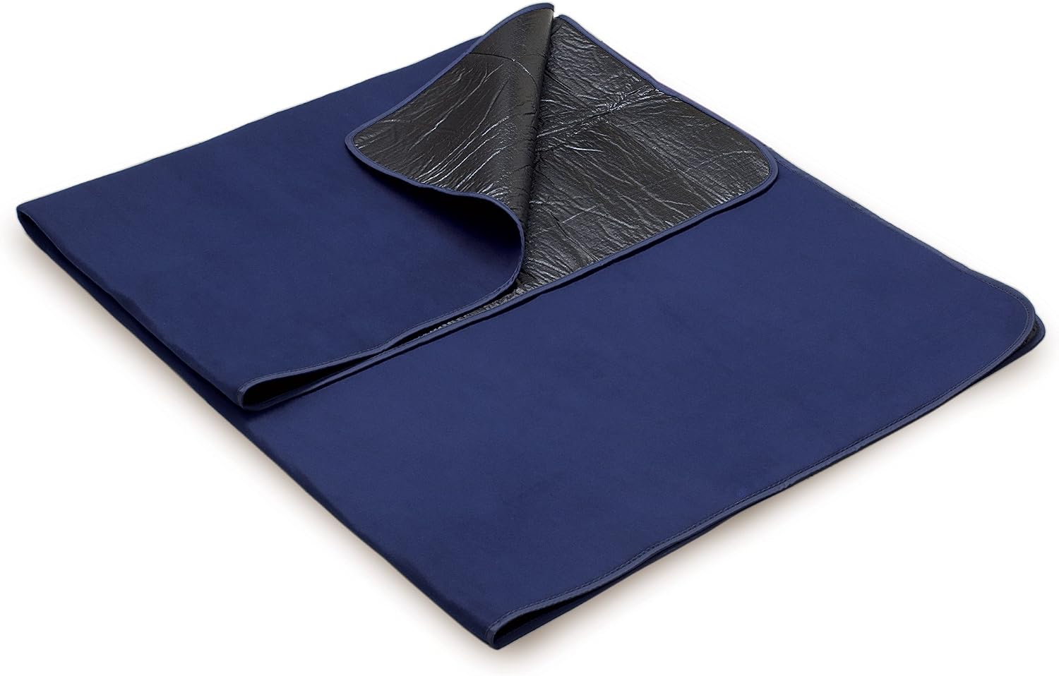 Picnic Time Outdoor Picnic Blanket Tote, Navy