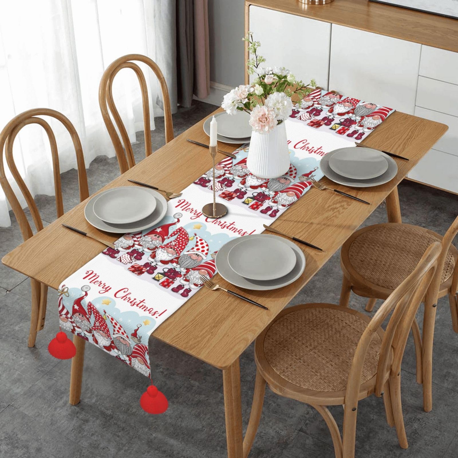 Chemin de table antidérapant fini les nappes qui glissent pour buffet de fête