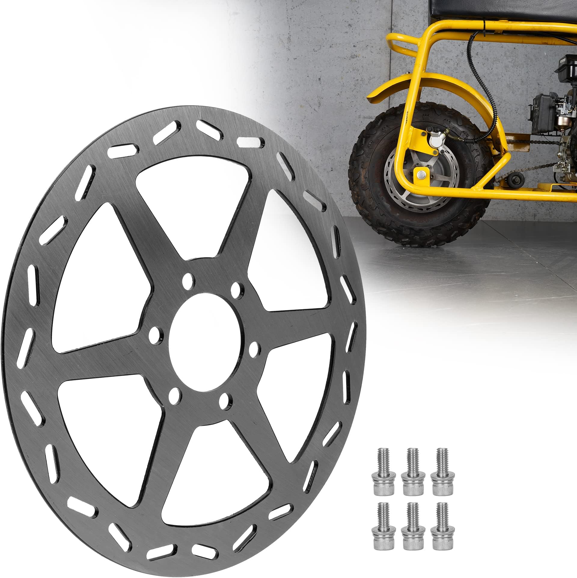 Rear Brake Disc Rotor Disk with Screws Fits Mini Bike Motovox MBX10 MBX11 MBX12 97cc