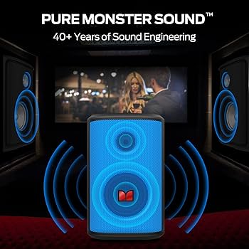 PARTY SPEAKER 限定Model Monster Sparkle Party Speaker with Microphone, 80W Bluetooth