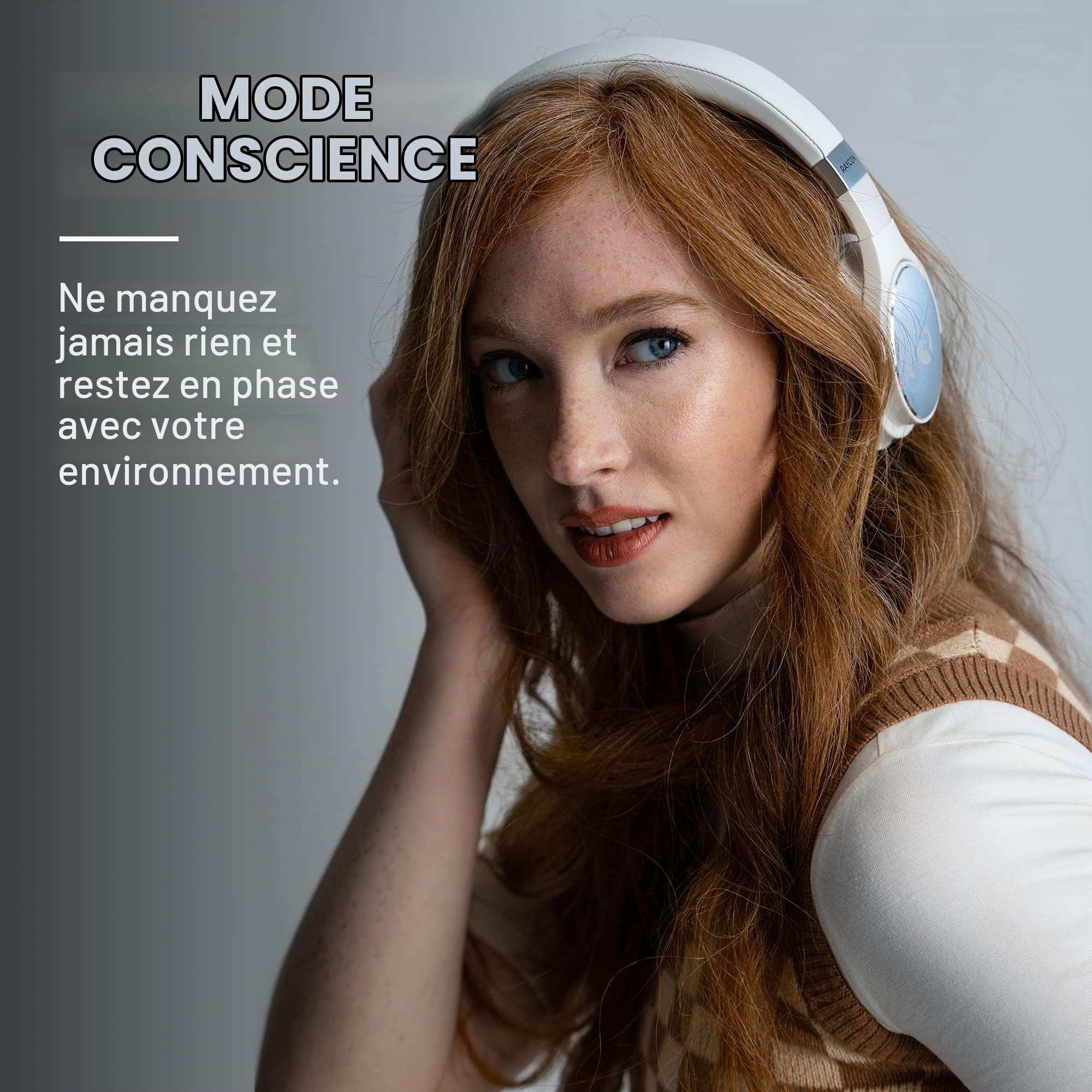 Raycon Écouteurs Intra-Auriculaires Bluetooth sans Fil de Tous Les Jours, avec Suppression Active du Bruit, Mode de Sensibilisation et Microphone intégré, IPX 4 (Noir)