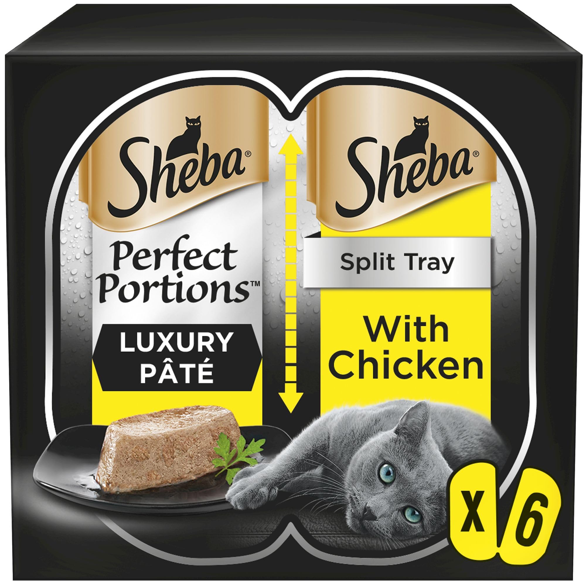 Perfect Portions Cat Food Tray with Chicken in Loaf, 225 g (Pack of 8)