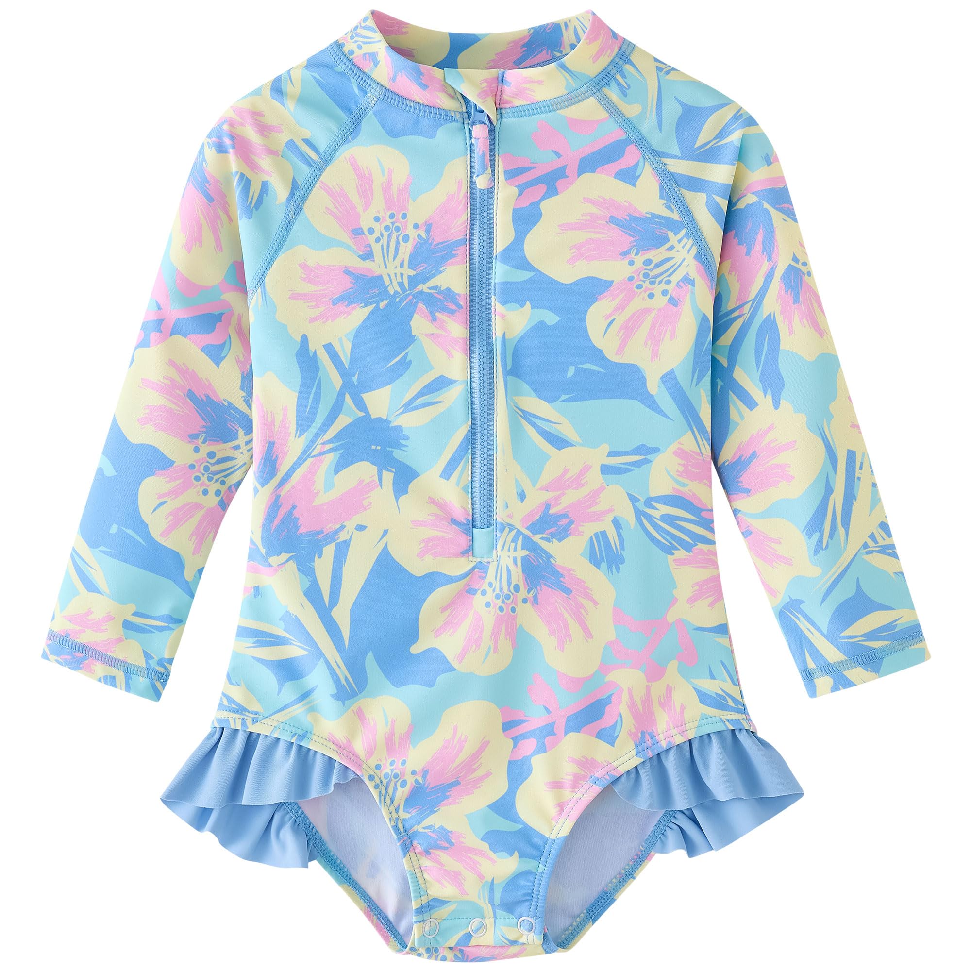 UMELOK Baby Girl One Piece Swimsuit Infant Long Sleeve