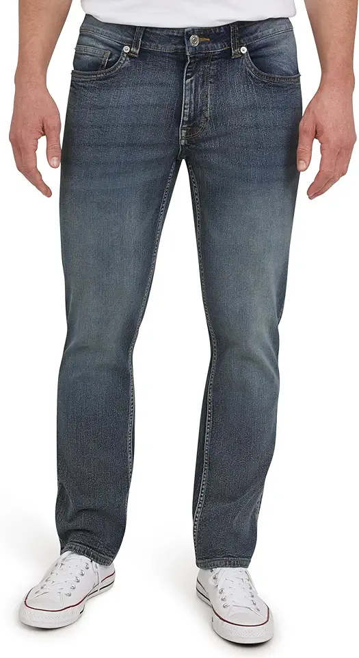 Quiksilver Men's 5 Pocket Straight Fit Stretch Waist Denim Jeans