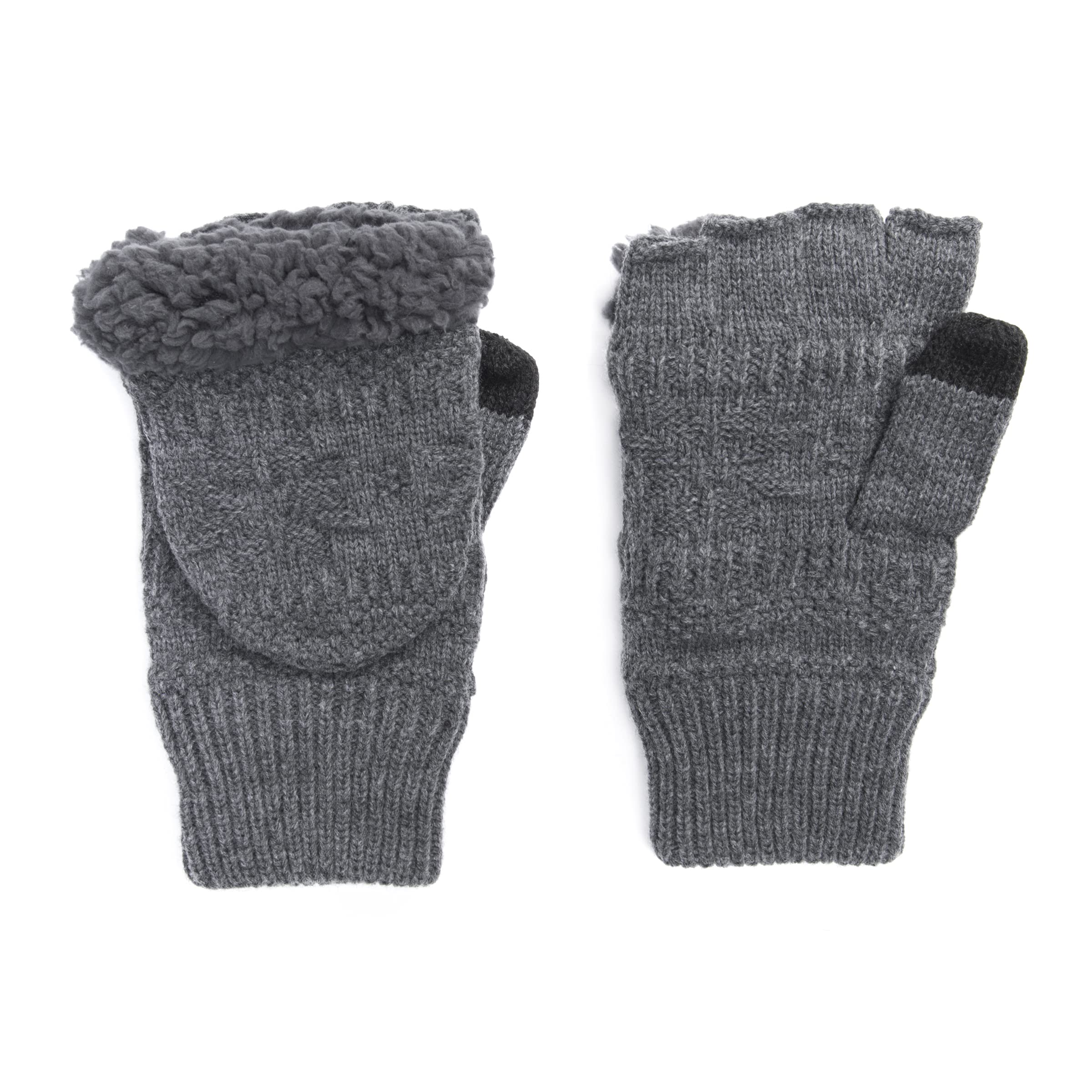 Men's Faux Fur Flip Mittens