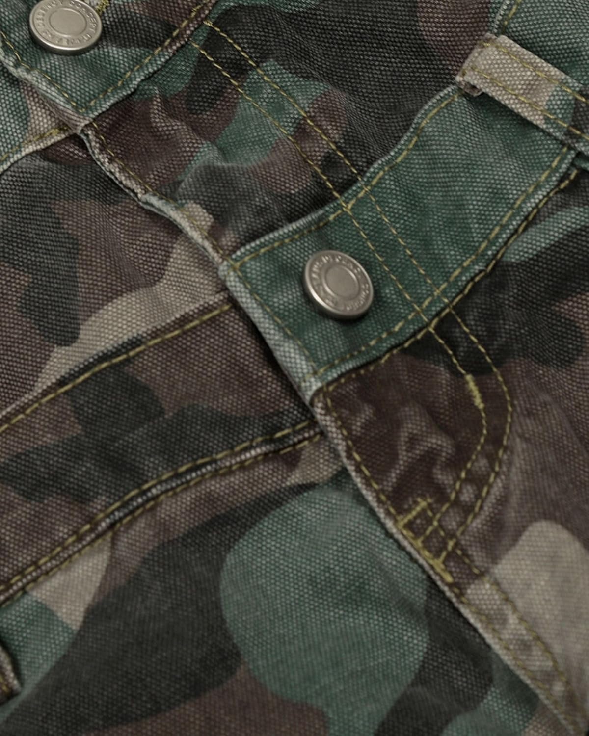 Aelfric Eden Womens Double Waist Camo Cargo Pants Vintage Washed Loose Straight Leg Trousers with Multi Pockets - Image 7