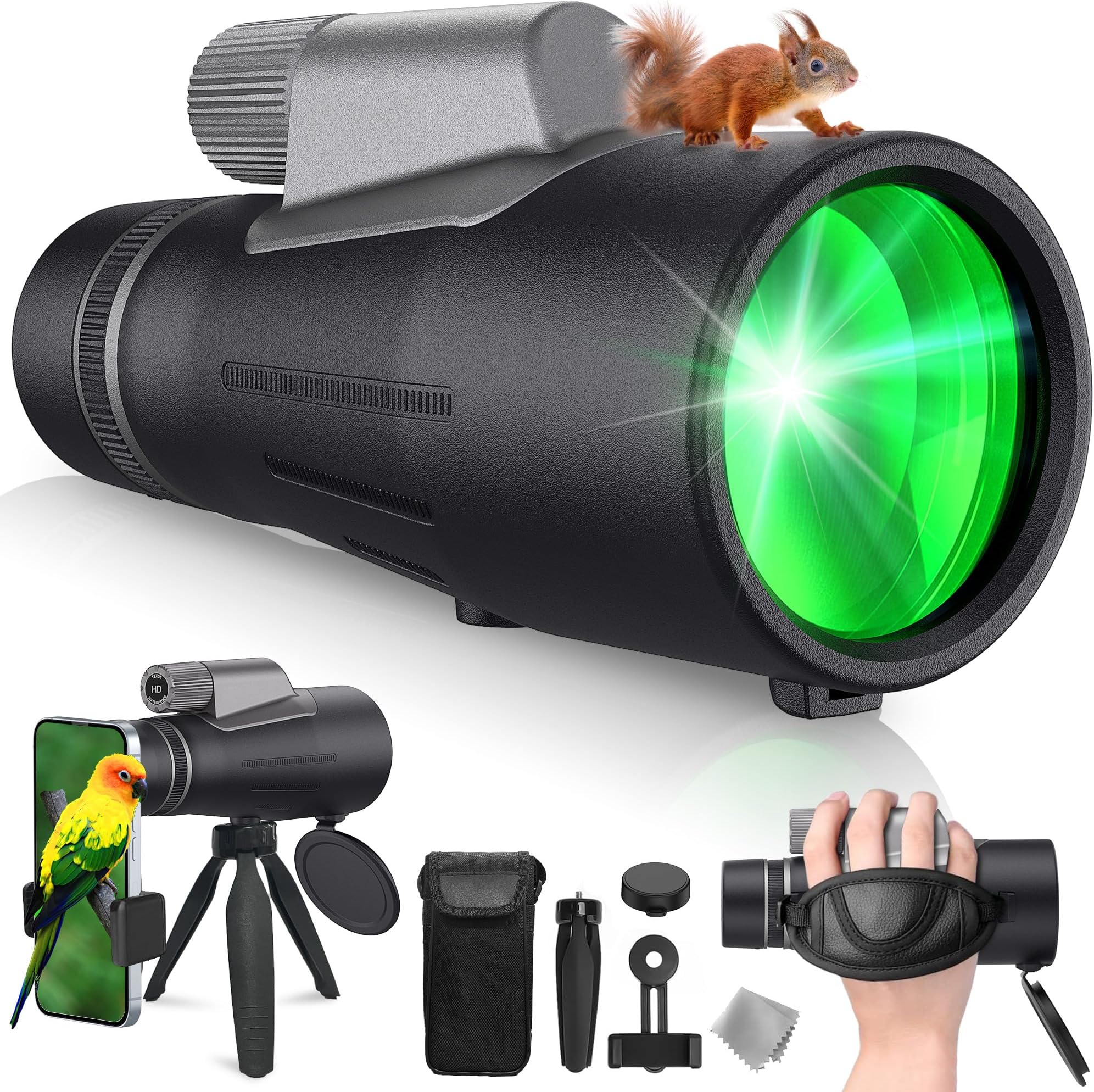 Usogood 10X42 Monocular Telescope High Power, Monoculars for Adults