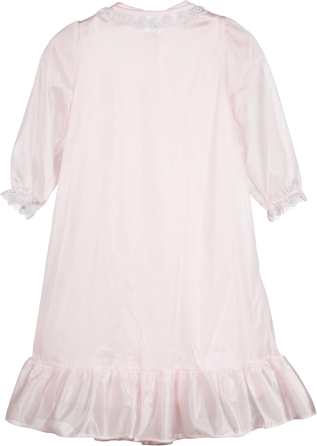 Laura Dare Little Girls Long Sleeve Traditional Peignoir Set, (2T-6X) - Image 2