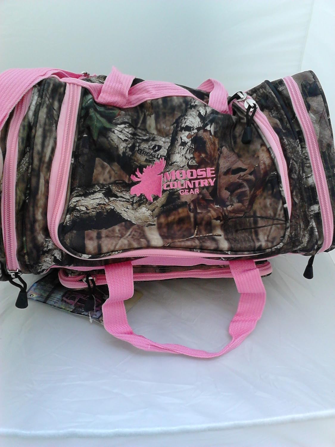 Moosy Oak 20" Pink Trimmed Mossy Oak Bag