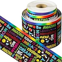 Vista 1 de Pajean Bordes de tablón de anuncios con cita inspiradora de 98.4 pies, impermeable, borde motivacional, autoadhesivo, mentalidad de crecimiento