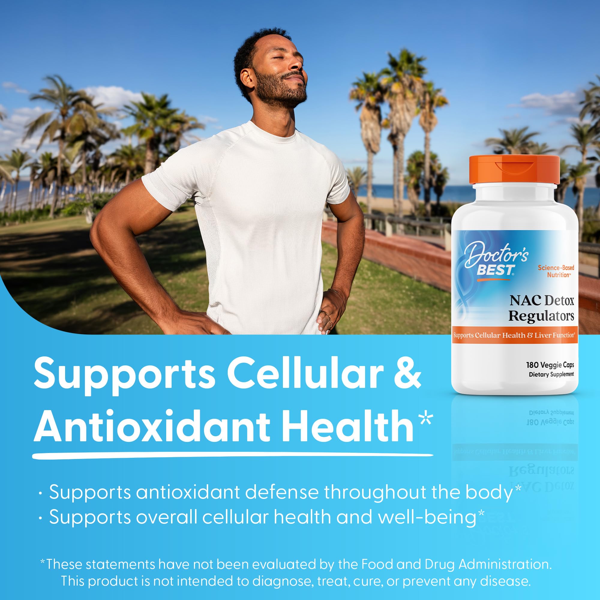 Doctor's Best NAC Detox Regulators Supplement, 180 Veg Caps — Amazon image 7