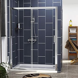 Royal Bathrooms 1400mm Sliding Shower Door 6mm Safety Tempered Glass Reversible Chrome