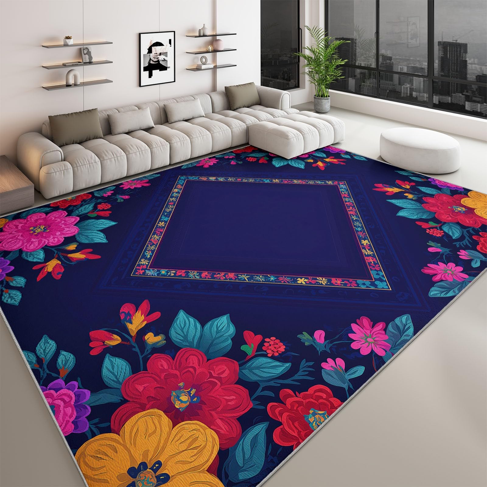 Tapis de salon antidérapant fini les glissades avec ce style vintage