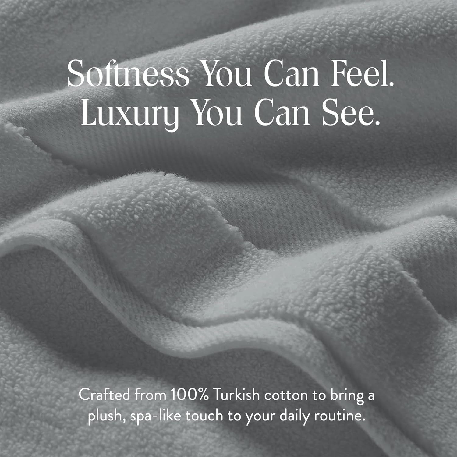 Brooklinen Super-Plush 100% Turkish Cotton Hand Towels - Set of 2-770 GSM, Highly Absorbent, Machine Washable, Perfect for Home & Bathroom (20" x 30", Pewter Grey)