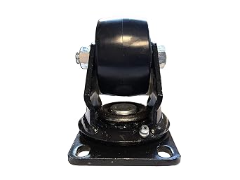 CasterHQ - 3 Swivel Caster Set of 4-4,000 lbs Capacity - Low Profile Extreme Duty Casters - Great for Vending Machines, Business Machines, Electronics - Low Clearance Casters with The Most Muscle