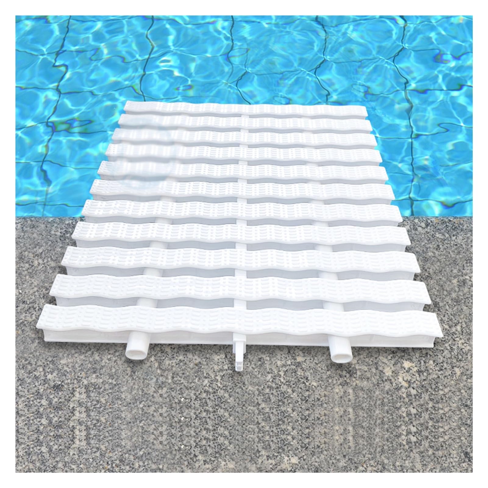 WQPMNYG Durable 100cm Swimming Pool Grates & Drainage Overflow Grate - 10-Piece Gutter Grille Set for Patios, Driveways & Decks - Effective Water Management Solution
