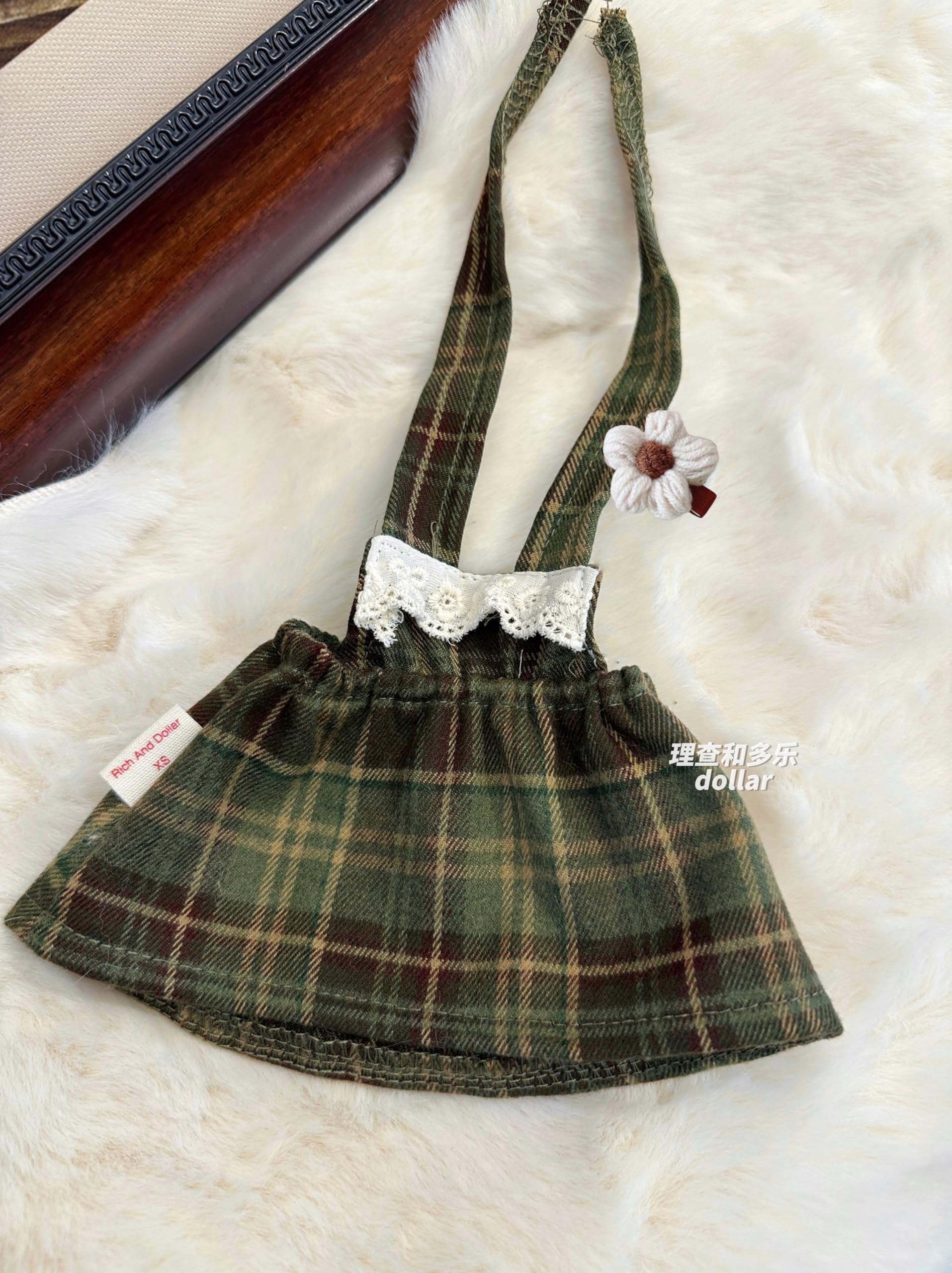 Clothes for 47cm Huge Bartholomew Bear,20 inch Teddybear Dress,Stuffed Animals bumbly Bear Cute Doll Clothes,Doll Dress only Without Doll(2pc Includes 1 Doll Dress 1 Flora Doll Hair Clip)