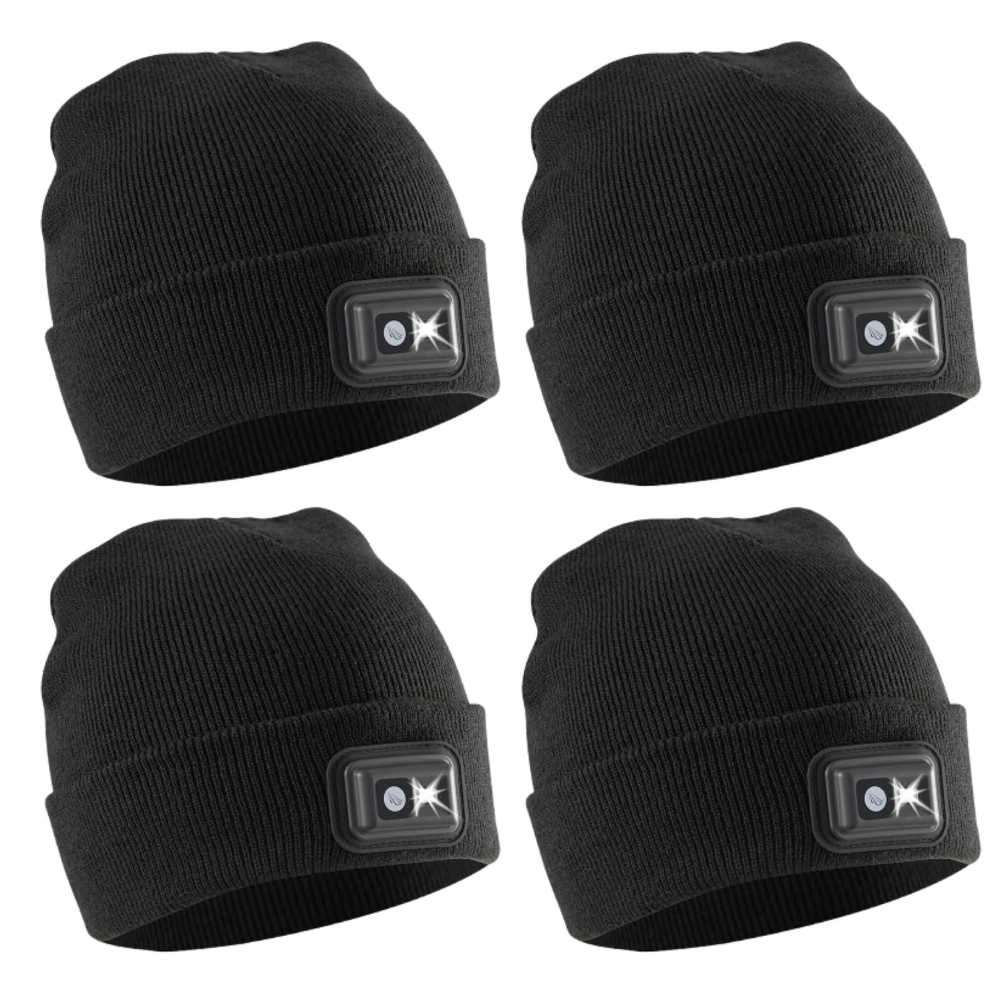 POWERCAP LED Hat Light 150 Lumens Rechargeable Fleece Beanie with Bright Built-in Headlamp Waterproof LED Warm One Size Cap