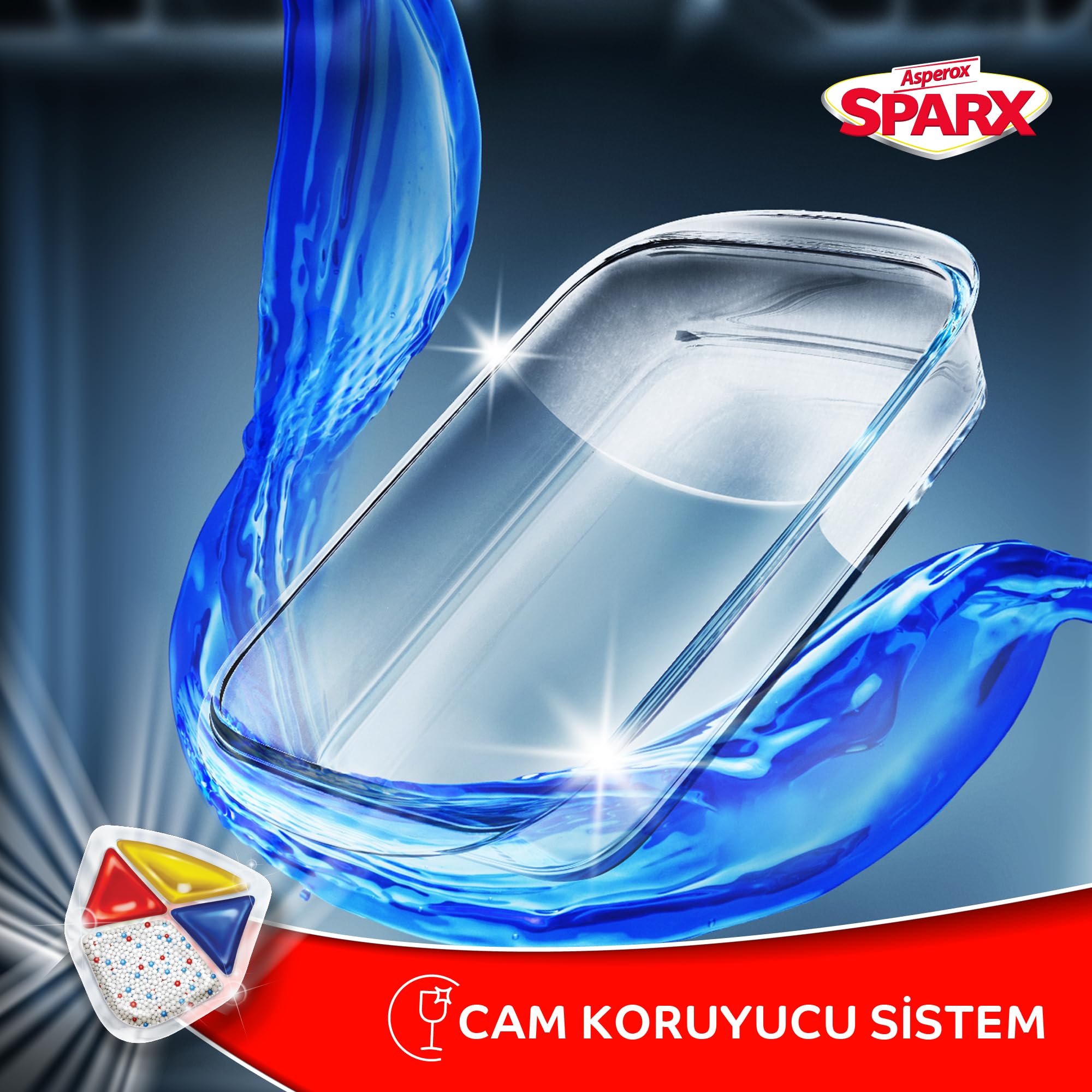 Asperox Sparx Diamond Bulaşık Makinesi Kapsülü 72 Adet