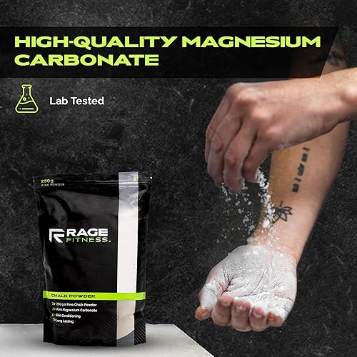 Miniatura 2 de Rage Fitness Gym Chalk  Magnesium Carbonate Athletic Chalk for Excellent Grip - Gym Workout Grip Chalk for Weightlifting & Gymnastics.