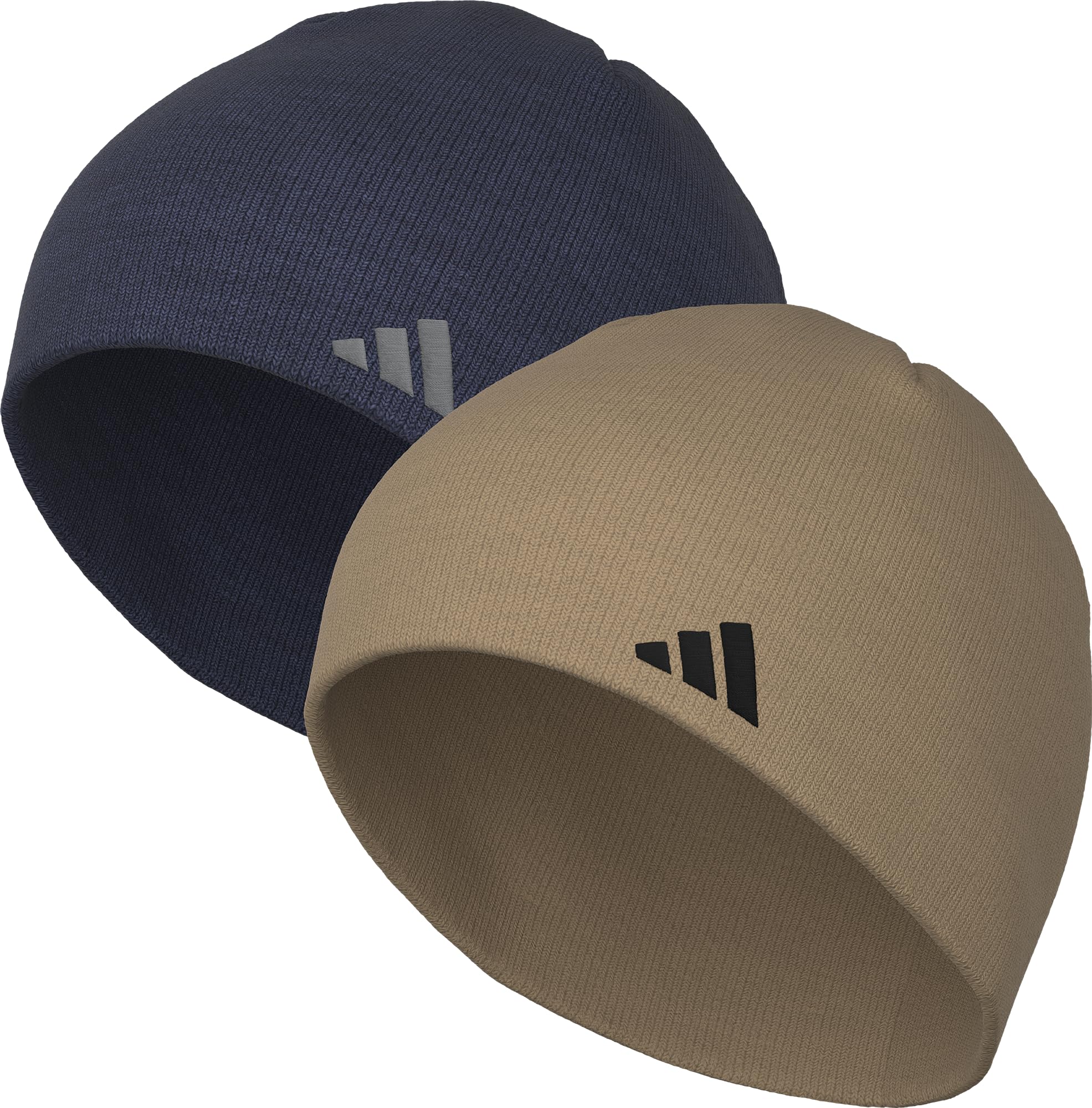 Adidas Mens Beanie 2-Pack – Standard Fit Winter Knit Hat Skull Cap