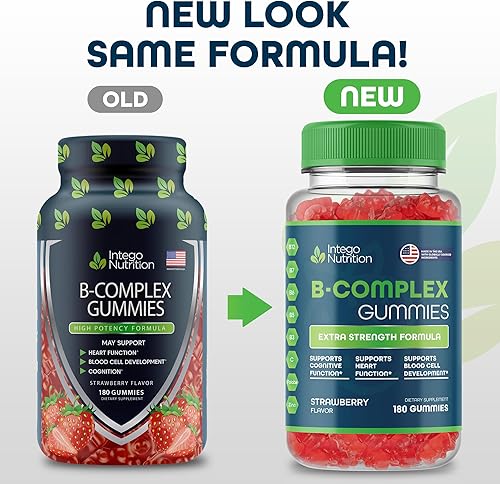 Miniatura 5 de Gomitas de complejo de vitamina B para adultos, suplemento vitamínico del complejo B para mujeres y hombres, gomitas complejas de vitaminas B para
