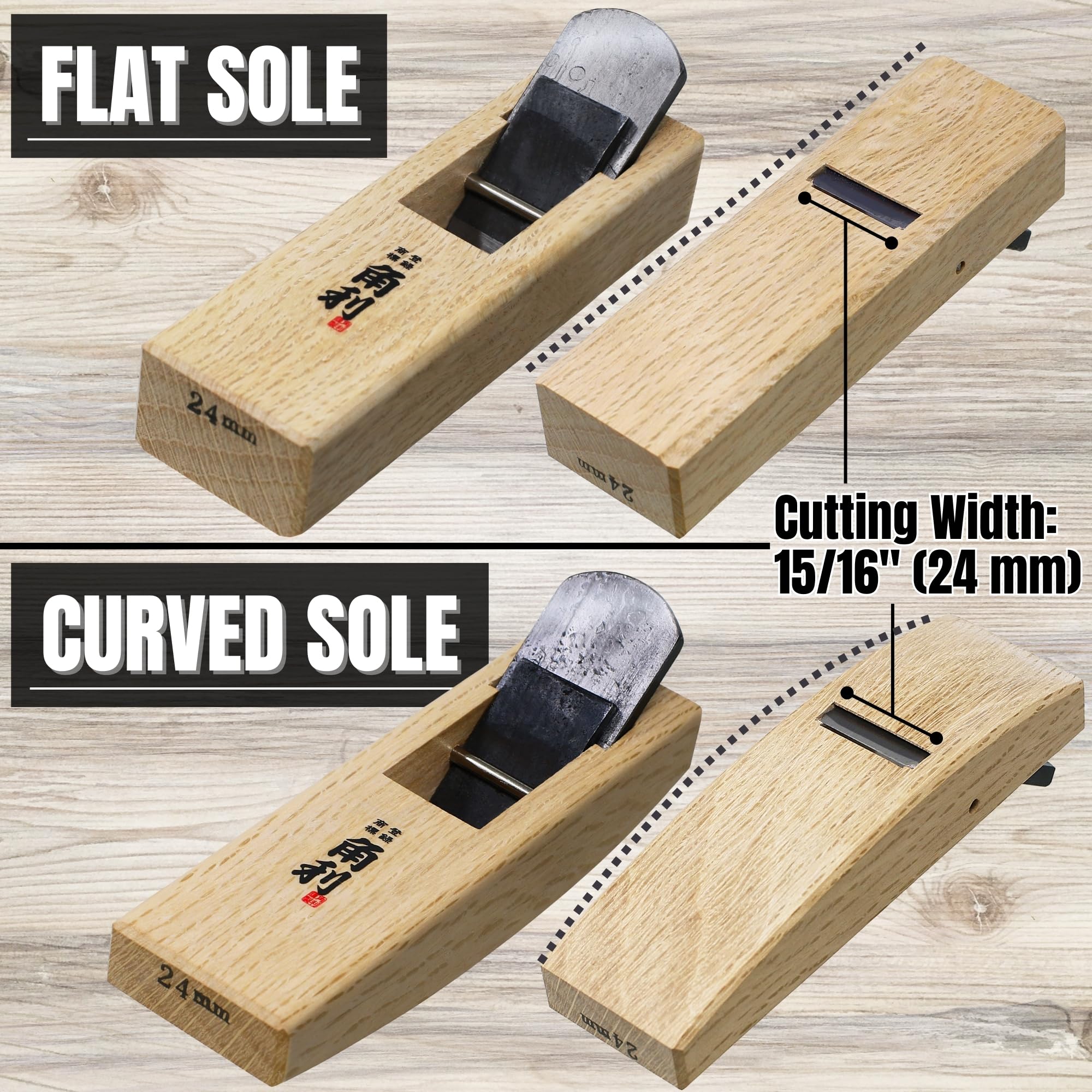 Amazon.com: KAKURI Mini Hand Plane for Wood 24mm [Flat Sole
