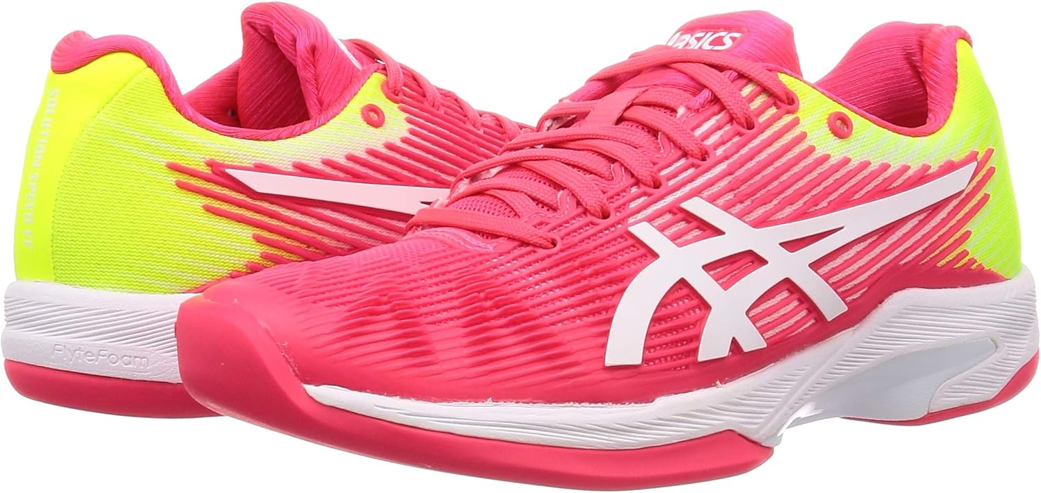 ASICS Solution Speed FF Indoor Womens Tennis Shoes 1042A094 Sneakers Trainers (UK 4 US 6 EU 37, Laser Pink White 702)