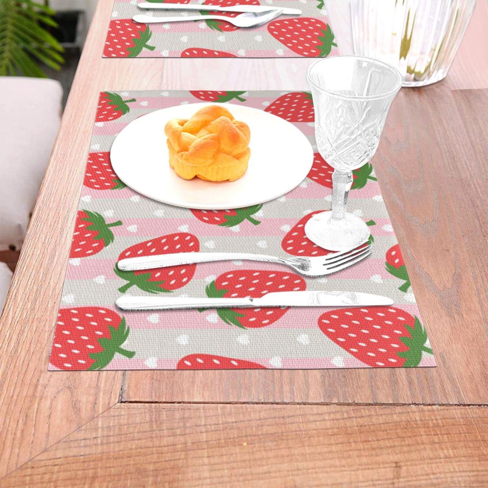 Terrazzo Marmer Pastel Placemats Set van 6 Hittebestendige