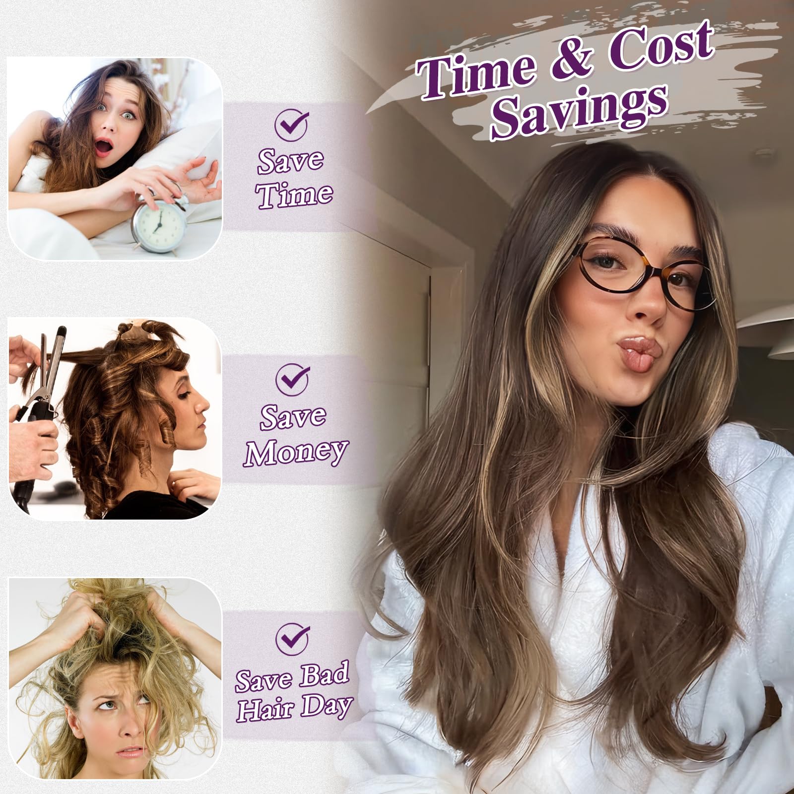 BARSDAR Highlight Clip in Hair Extensions - Image 4