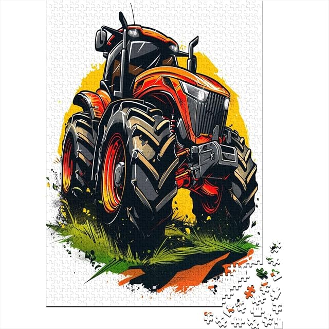 Tractor Rompecabezas para Adultos 1000 Piezas Regalo para Juego EduGatosivo Y Estimulante Desafiantes…