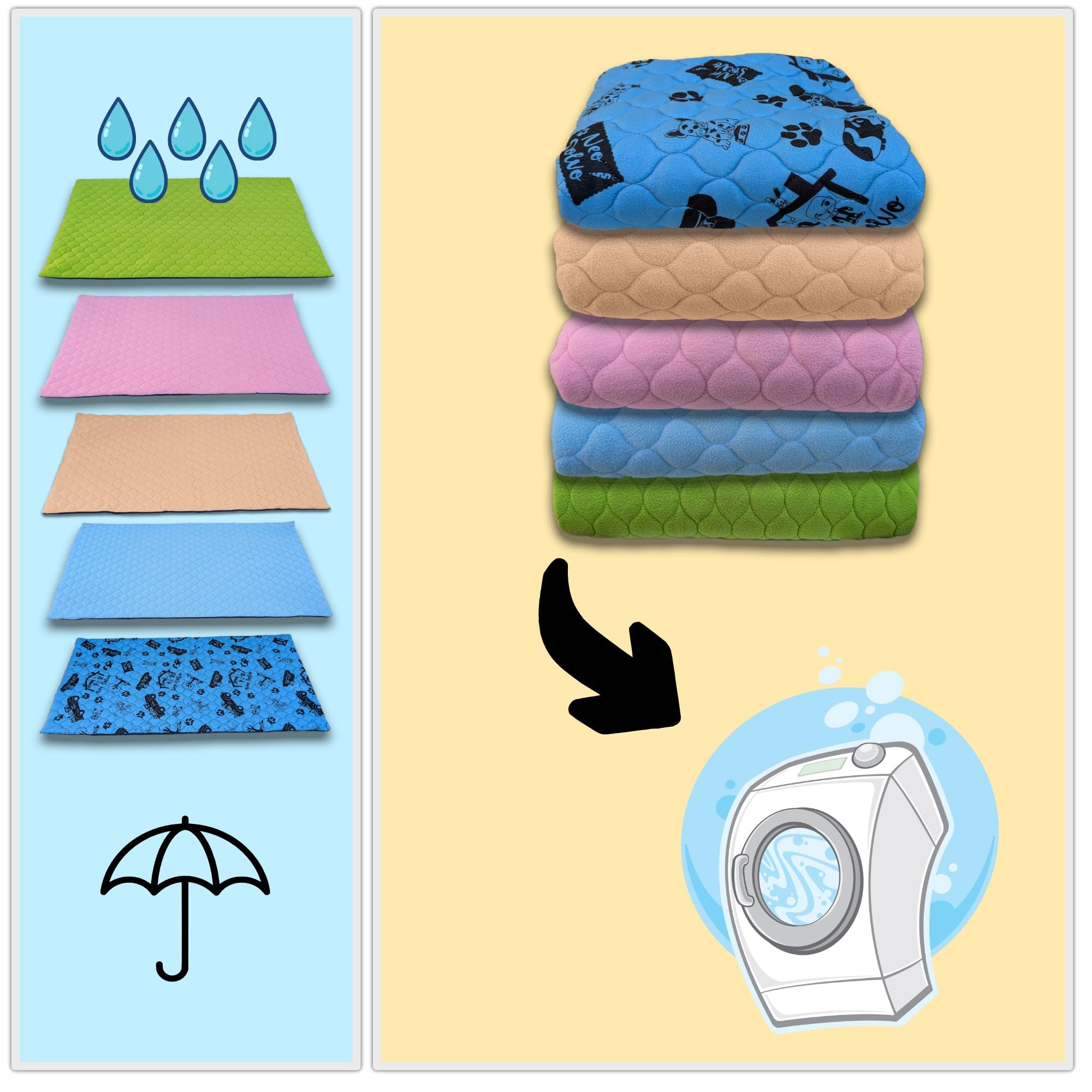 Tapis Qui Remplace La Litière Pour Cochon D'Inde Et Lapin - Absorbant, Imperméable, Passe En Machine 60 X 50 Cm Neo Solvo 67f8e14e142db346aadc861a