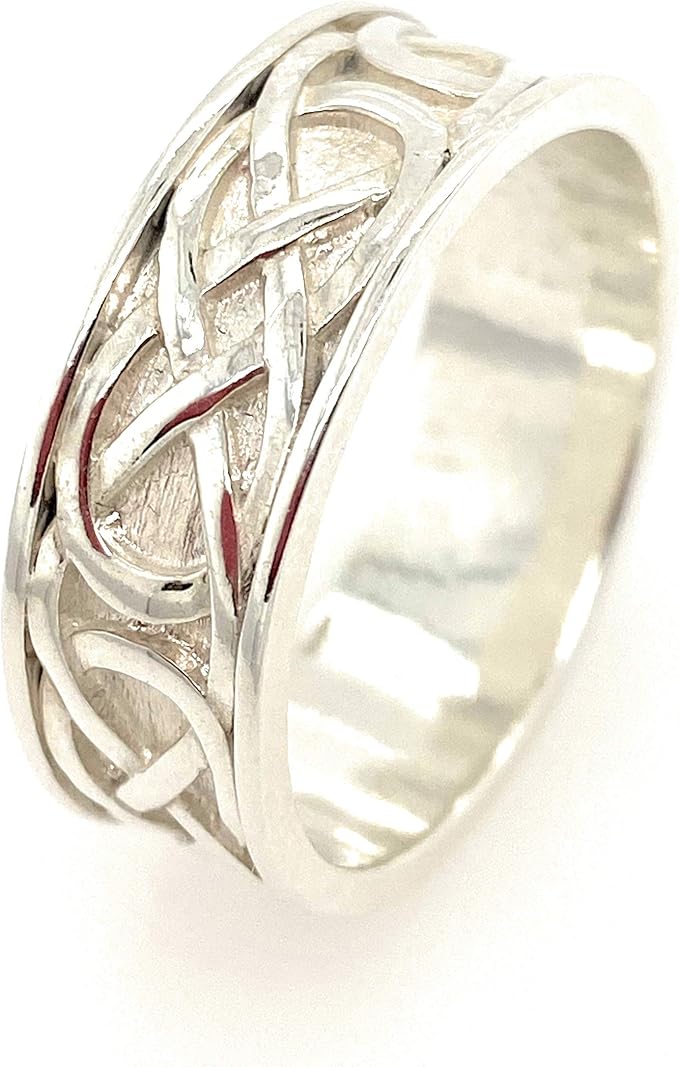 Anello In Argento Sterling - Fascia Celtica - Foto 3