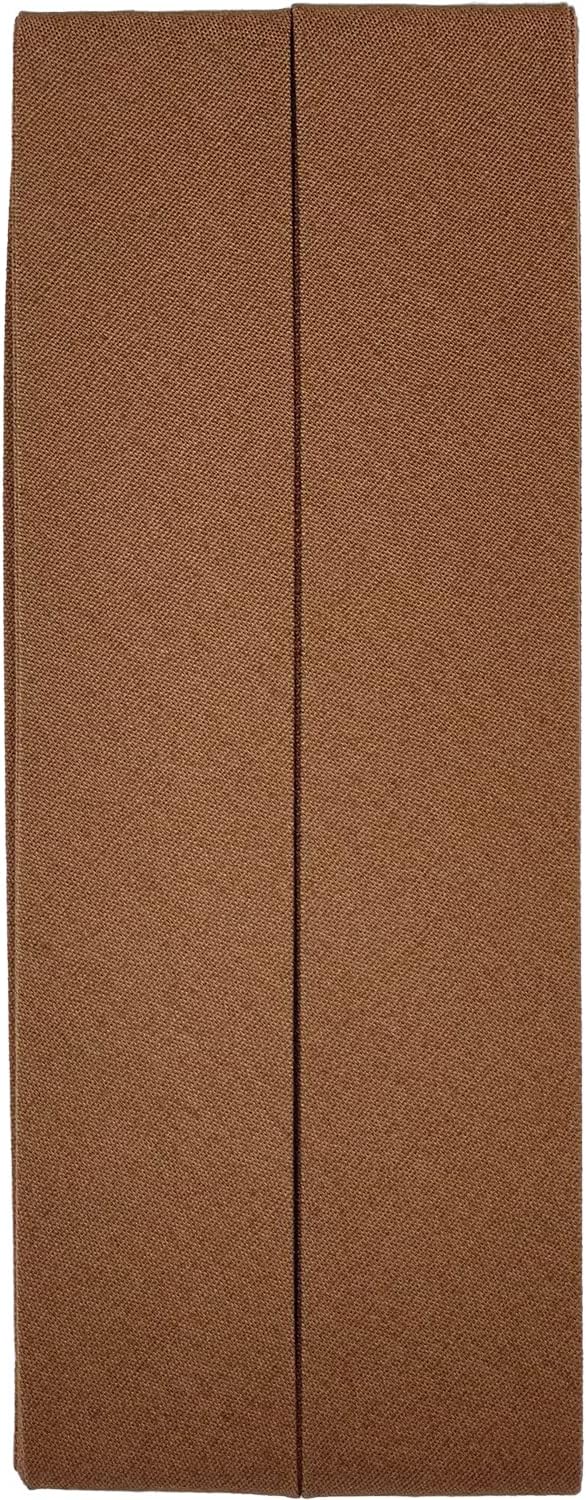 CAPTAIN88 CP11 Captain Cotton Broadcloth, 25, Bias Tape, Double Folding, 1.0 inches (25 mm) Width x 8.9 ft (2.75 m) Roll, #417, Brown