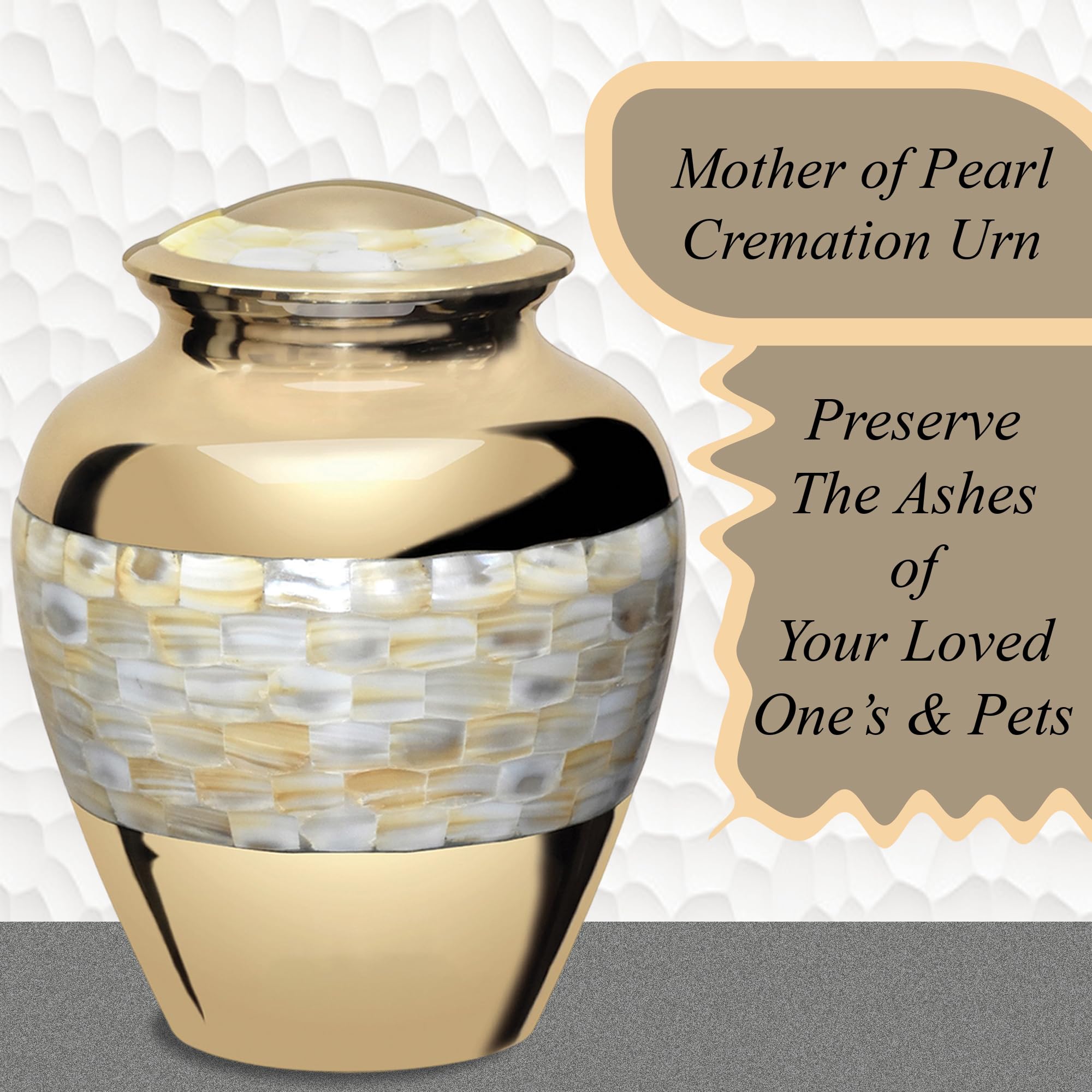 Forever URNS – Grande urne pour cendres d'adulte homme et femme | Cadeau commémoratif – En laiton de haute qualité – Thème balai classique – Boîte de protection en velours – Boîte commémorative