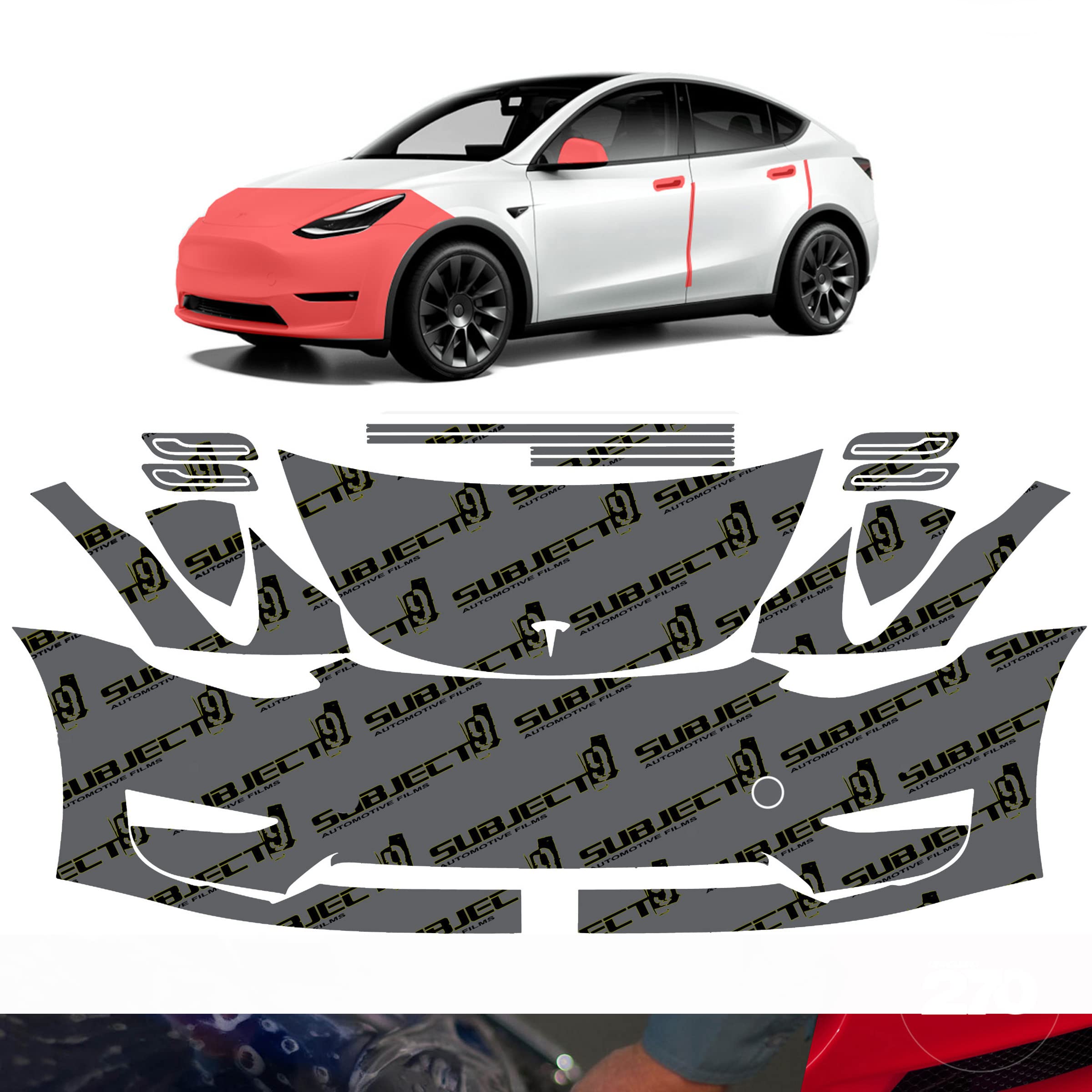 Buy PreCut Front Paint Protection Clear Film PPF for Tesla Model Y