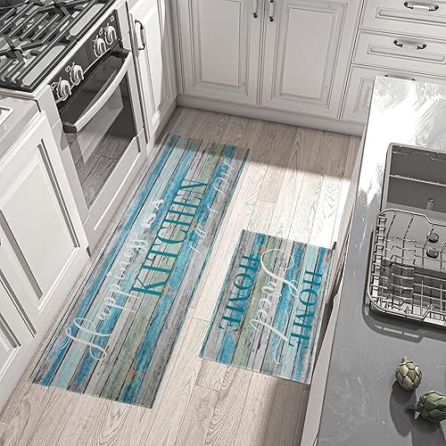 Miniatura 2 de Home Sweet Home Sweet Home - Juego de tapetes y tapetes de cocina antideslizantes y lavables, impermeables, con parte trasera de goma, para