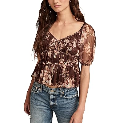 Lucky Brand Mesh Date Night Top Women