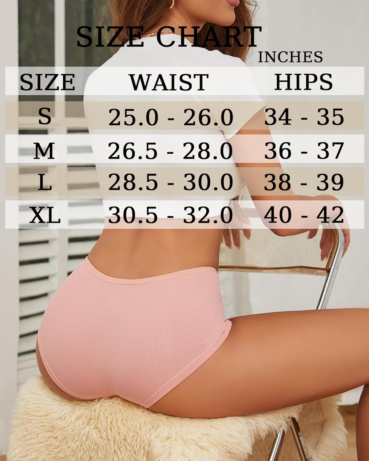 ALL OF ME Cotton Underwear for Women Boyshort Panties Full Coverage Boxer Briefs Stretch Boy Short Undies 6 Pack - Image 5