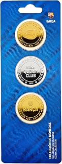 FC Barcelona - Pack x 3 Monedas edición Especial - Spotify Camp NOU Oro, “Més Que un Club” Plata, “Barça” Oro - Coleccionable - Producto Oficial