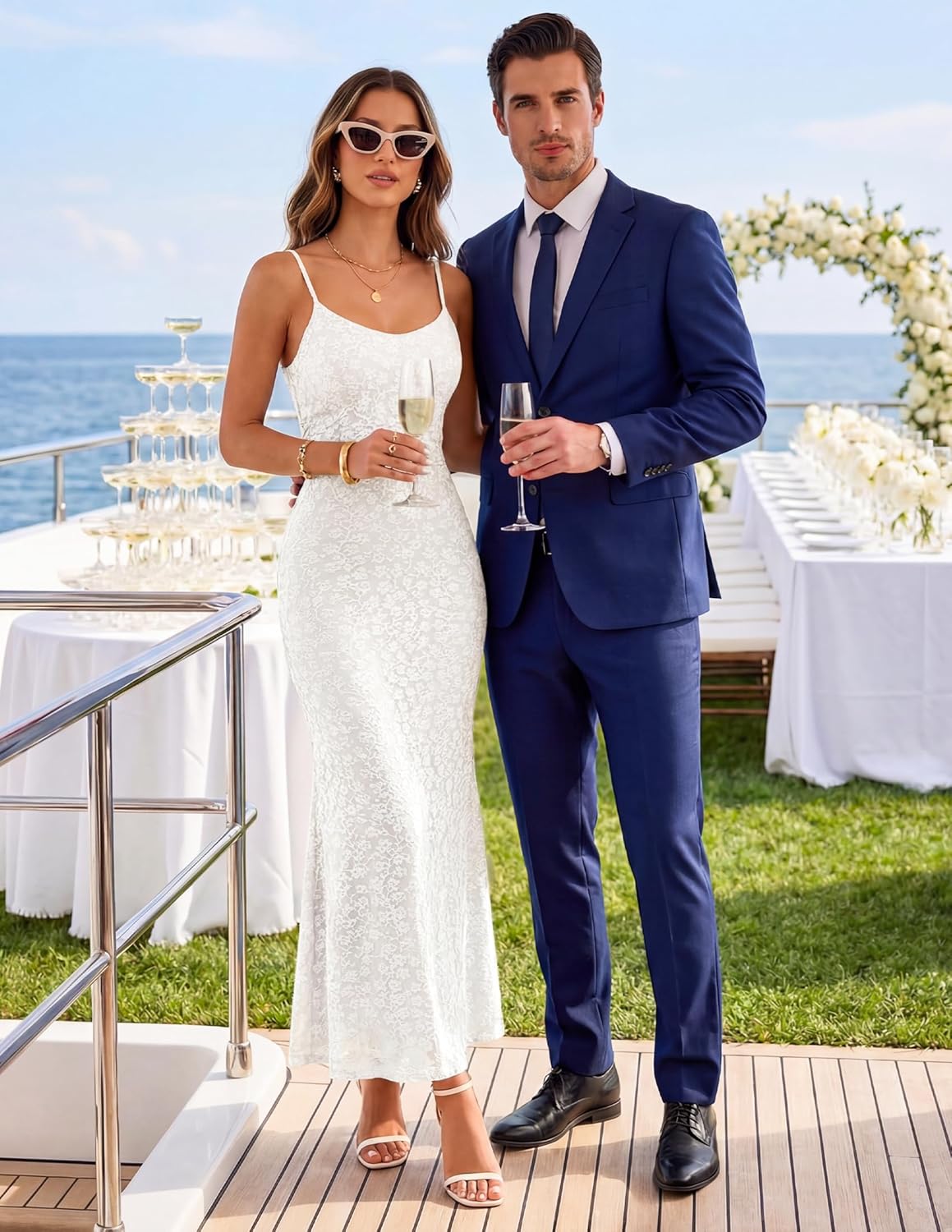 ZESICA Women's Summer Floral Spaghtti Straps Midi Dress 2026 Bodycon Sleeveless Square Neck Casual Beach Long Dresses - Image 3