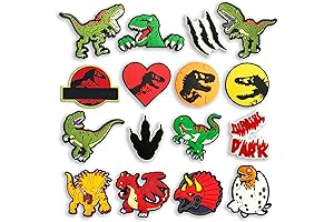 16PCS Dinosaur Shoe Charms for Boys Kids: The Perfect Shoe Decorations for Any Occasion