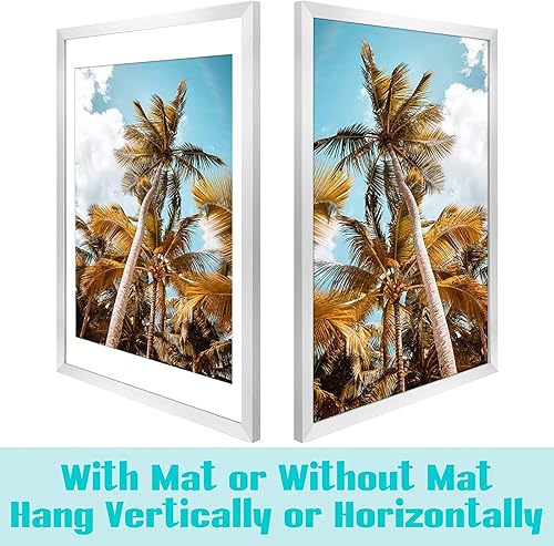 Vista 54 de Frametory, Portarretratos negro de 16 x 20 pulgadas, para fotos de 11 x 14 pulgadas con paspartú, molduras anchas (16 x 20 pulgadas, negro)