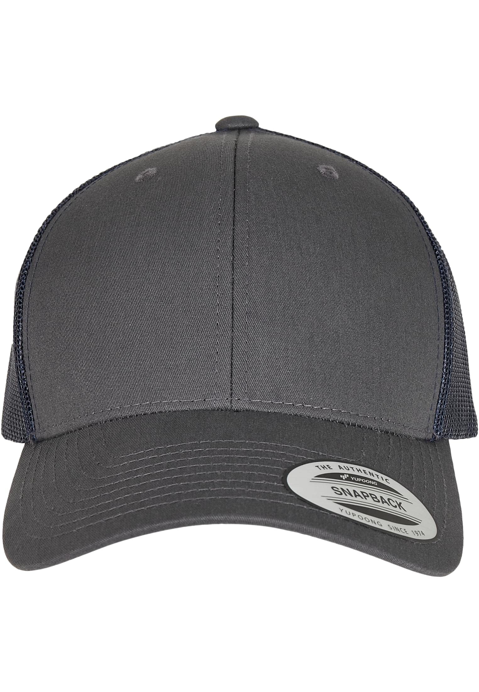 Flexfit Unisex Cap Retro Trucker 2-Tone Two-Tone Unisex Trucker Cap, Charcoal/Navy, One Size